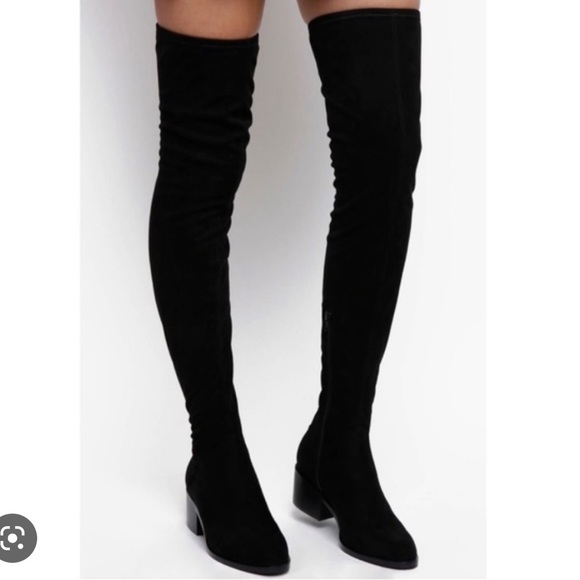 Steve Madden Gabbie black over the knee boot size 8.5 - Picture 1 of 5